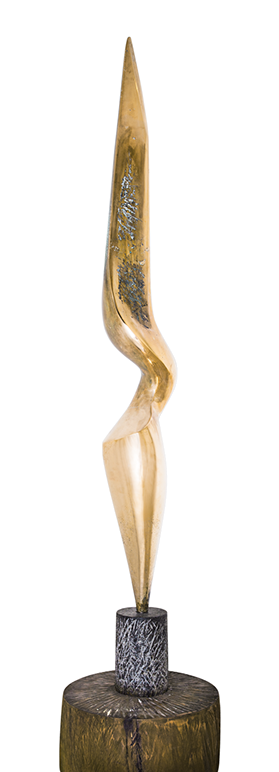 Bronze Skulptur - Zeitraum Spirale andere Perspektive